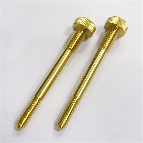 M3 M4 M5 M6 Brass Knurled Screws Copper Knurled Bolts Shoulder Thumb