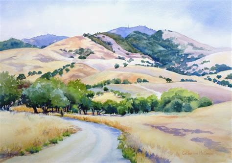 Watercolor Hills at PaintingValley.com | Explore collection of ...