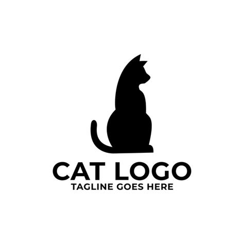 Katze Logo Symbol Vektor Vorlage Premium Vektor