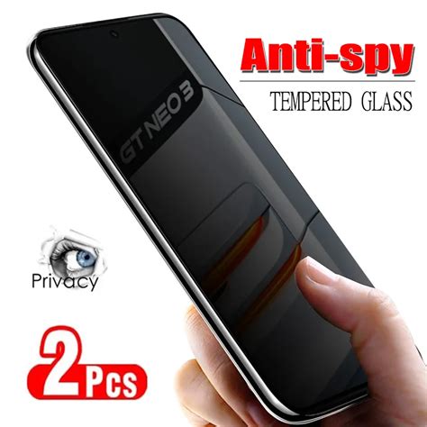 Pcs Anti Glare Privacy Tempered Glass For Oppo Realme Gt Master