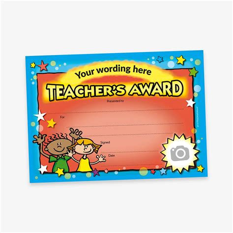 Personalised Teacher's Award Certificate | A5 | Rewards