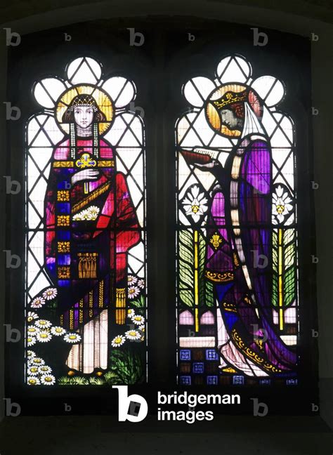 Windows Depicting St Margaret Of Antioch And St Margaret Of Scotland