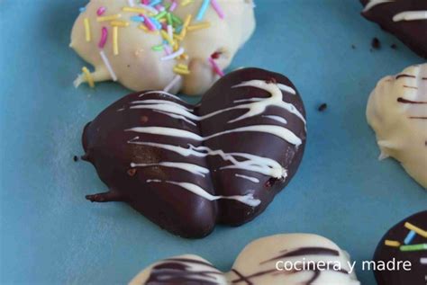 Corazones de fresas y chocolate muy fáciles Cocinera y Madre