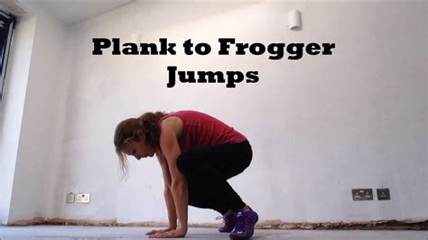 Plank To Frogger Jumps Cardio And Leg Exercise Youtube