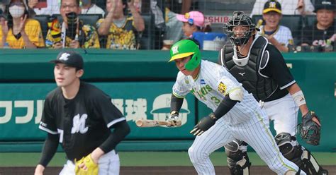 阪神、ロッテ・佐々木朗希に土つける！ 大山悠輔先制打、梅野隆太郎が1号ソロ サンスポ