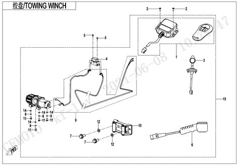 Diagram 2022 CFMoto UFORCE 1000 XL CF1000UZ 2 TOWING WINCH F15 2