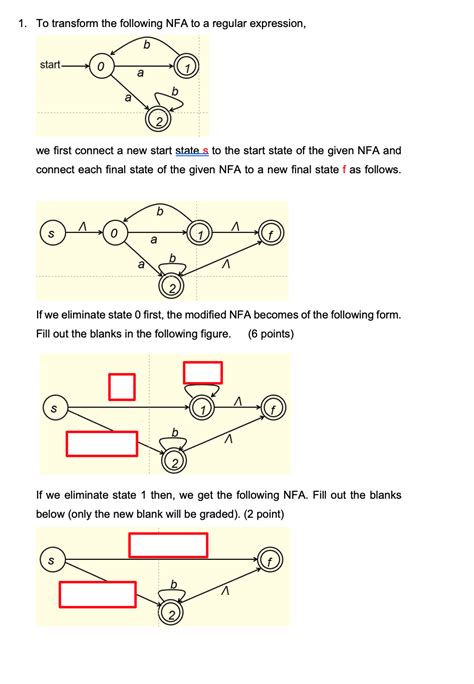 Solved 1 To Transform The Following NFA To A Regular Chegg