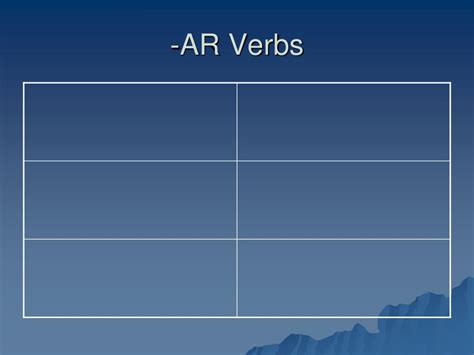 Ppt Ar Verbs Powerpoint Presentation Free Download Id4287024