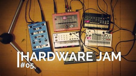 Hardware Jam 05 Live Electro Techno With Korg Volcas Nord Drum