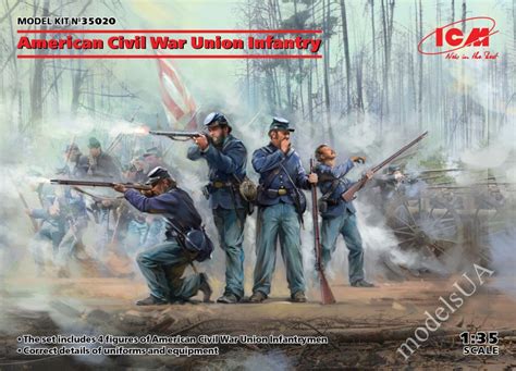 ModelsUA FIGURES 1 35 American Civil War Union Infantry 1 35 ICM 35020