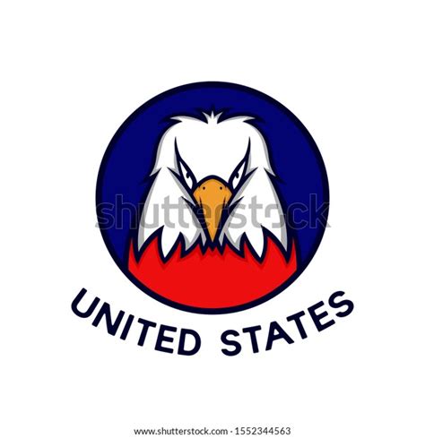 United States Eagle Mascot American Eagle เวกเตอร์สต็อก ปลอดค่าลิขสิทธิ์ 1552344563