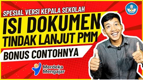 Cara Mengisi Dokumen Refleksi Tindak Lanjut Di PMM Kepala Sekolah FULL