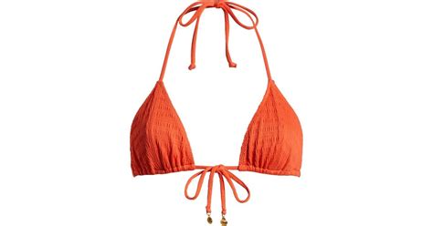 Pacsun Katelyn Triangle Bikini Top In Red Lyst