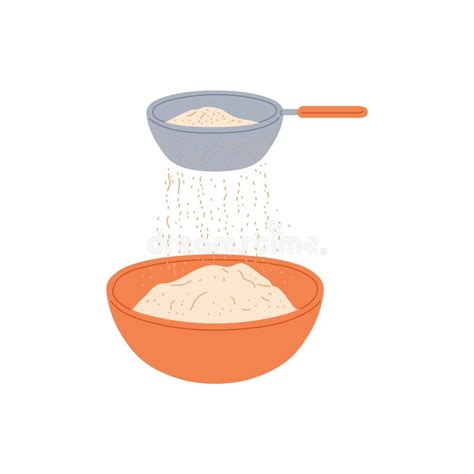 Sieve For Sifting Flour Icon Vector Outline Illustration Stock Vector