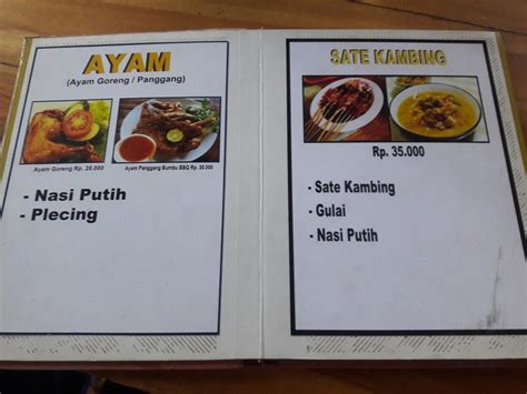 Menu At Lesehan Sengkidu Indah Restaurant Sengkidu