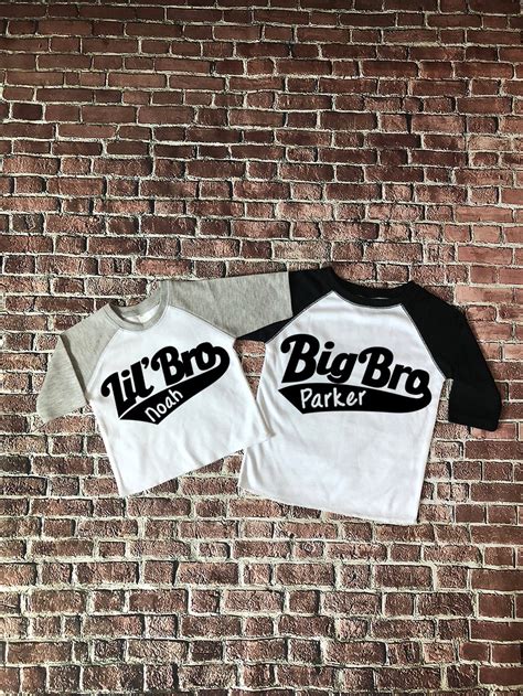 Big Brother Shirt Little Brother Shirt Big Bro Lil Bro Etsy