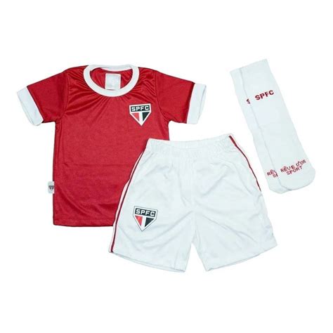 Conjunto Infantil S O Paulo Oficial Artilheiro Tricolor Submarino