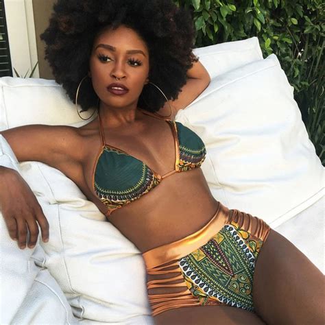 New African Two Pieces Bath Suits Bikini Set Sexy Geometric Swim Wear