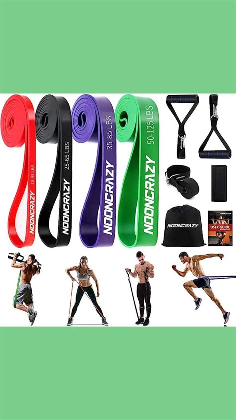 Nooncrazy Resistance Bands Various Levels Resistance Bands With Door Anchor And Handles