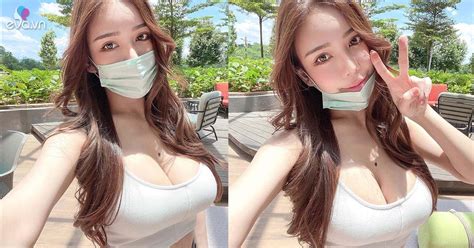 Mặc trễ nải hot girl khẩu trang lại dậy sóng dân tình với cặp núi đôi căng đầy