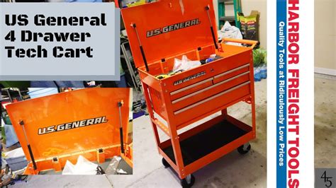 Harbor Freights Us General 4 Drawer Tech Cart Youtube