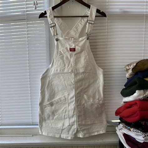 Dickies Womens White Dress Depop