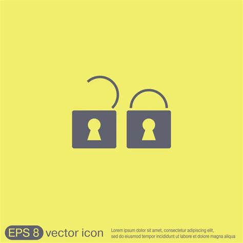 5 356 Open And Closed Padlock Vector Images Depositphotos