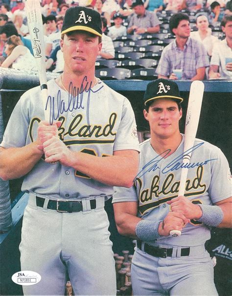 Mark McGwire Jose Canseco Dual Signed Athletics 8x10 Photo JSA COA