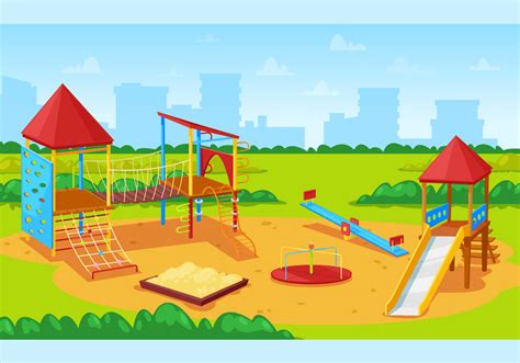 公園の遊び場のイラスト png イメージ