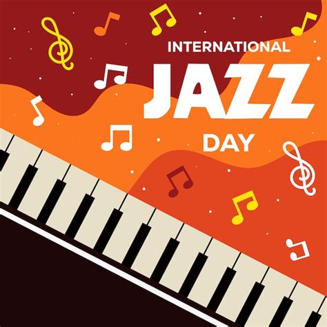 Premium Vector Flat International Jazz Day Illustration Vector Design