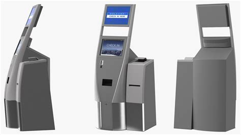 Self Check In Kiosk 3d Model 59 3ds Blend C4d Fbx Max Ma Lxo