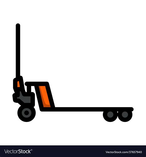 Hydraulic Trolley Jack Icon Royalty Free Vector Image