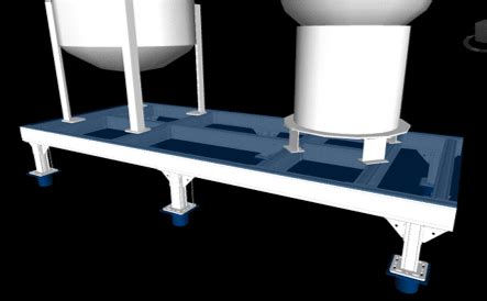 Sikla Tank Skid Vessel Skid Modular Mechanical Supports