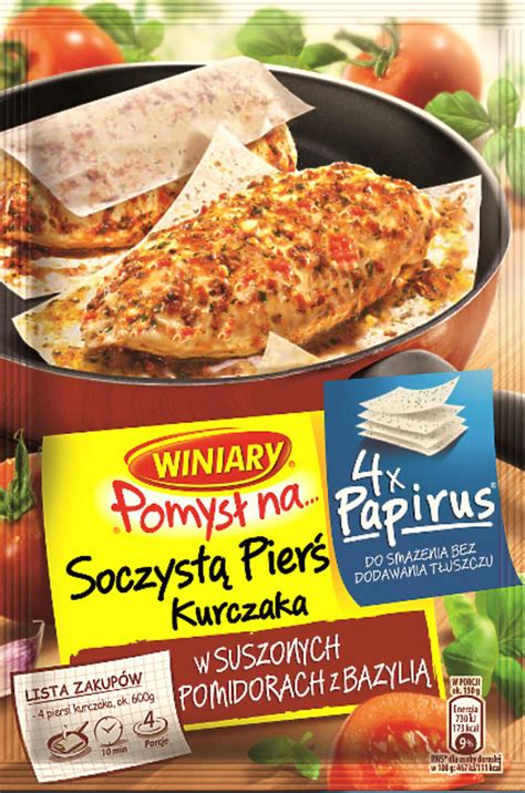 Winiary Papirus Pomysł Na soczystą pierś kurczaka w suszonych