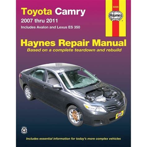 Haynes Vehicle Repair Manual 92009