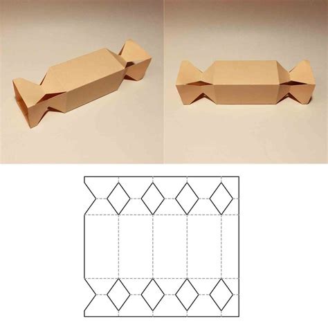 Box With Handle Template Square Box Cube Box Favor Box G Inspire Uplift Paper Toys