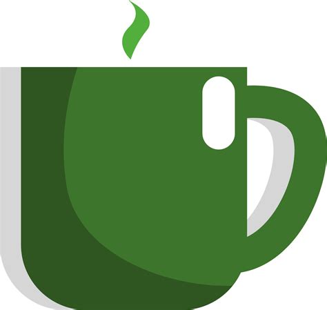 Green Tea Hot Icon Vector On White Background 15266845 Vector Art At Vecteezy