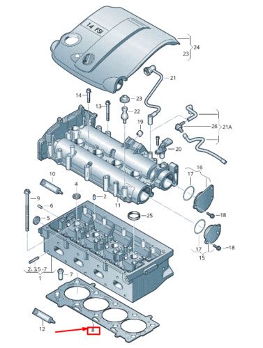 NEW VW BEETLE 5C CYLINDER HEAD GASKET 03C103383AM ORIGINAL EBay