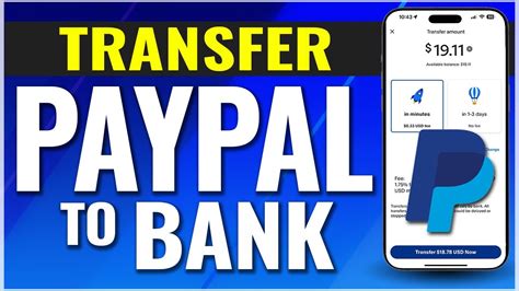 How To Transfer Money From Paypal To Your Bank Account Youtube