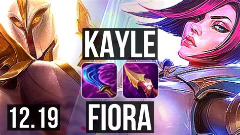 KAYLE Vs FIORA TOP 6 1 4 400 Games Dominating KR Master 12