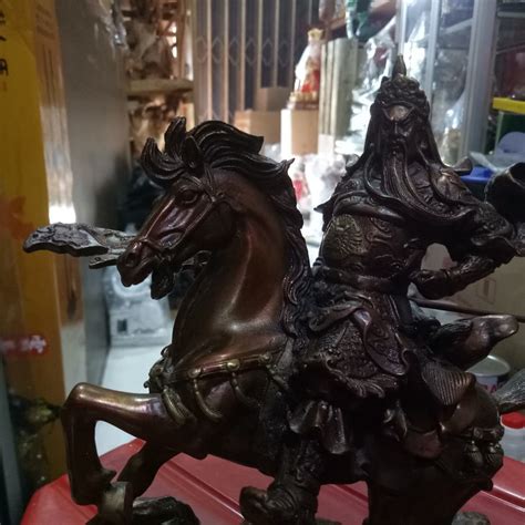 Jual Mars Venus Patung Kwan Kung Kwan Kong Guan Yu Naik Kuda Inch