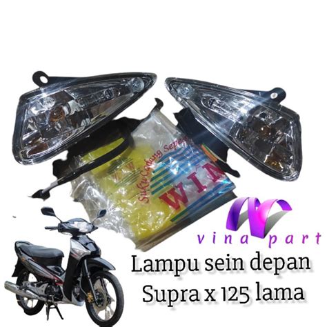 Jual Lampu Sein Sen Riting Depan Supra X Lama Kanan Kiri Set Merk