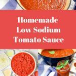 Easy Low Sodium Tomato Sauce – Salt Sanity