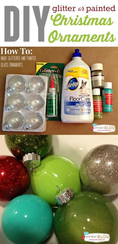 20 Making Glitter Christmas Balls