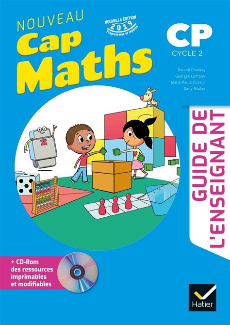 Cap maths cp ed 2019 guide pédagogique cd rom Roland Charnay