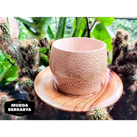 Jual Gelas Bambu MUG Bamboo Gelas Kayu Cangkir Kopi Gelas Aesthetic