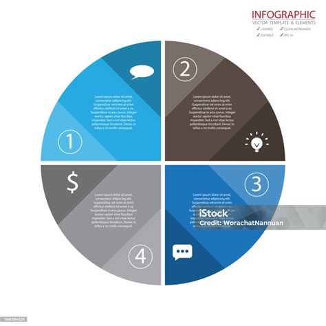 Vector Circle Arrows Infographics Set Template For Diagram Graph Presentation And Chart Business