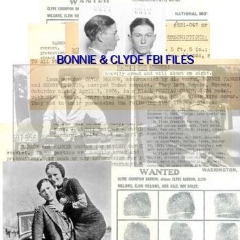 Bonnie Clyde Barrow Gang Fbi Files And Court Documents By