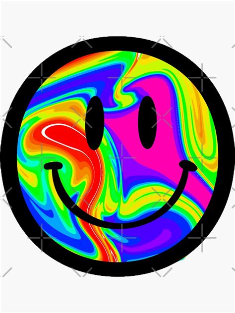 "Rainbow Smiley Face" Sticker by jocielev9 | Redbubble