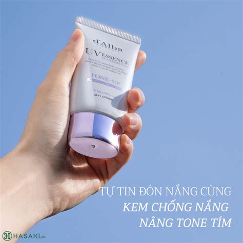 Kem Chống Nắng d Alba Nâng Tông Tím Hiệu Chỉnh Sắc Da 50ml Hasaki vn